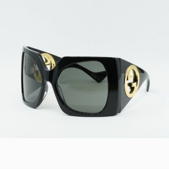 AUTH NEW GUCCI WRAP BLACK SUNGLASSES SZ XL NWT - Picture 9 of 9